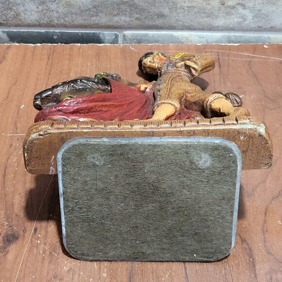 Vintage Matador Red Cape Bull Ceramic Figurine Bookend Single - Picture 3 of 10